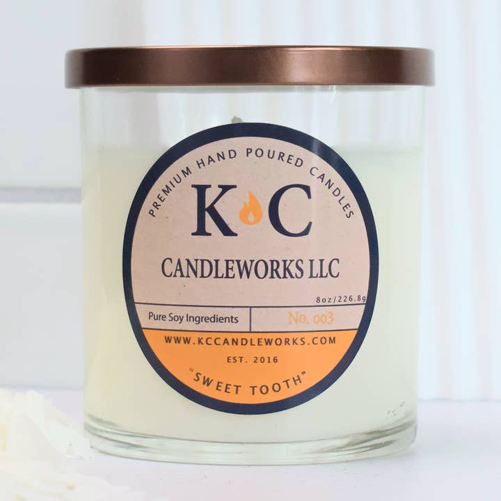 Sweet Tooth for wholesale by K&C CandleWorks LLC