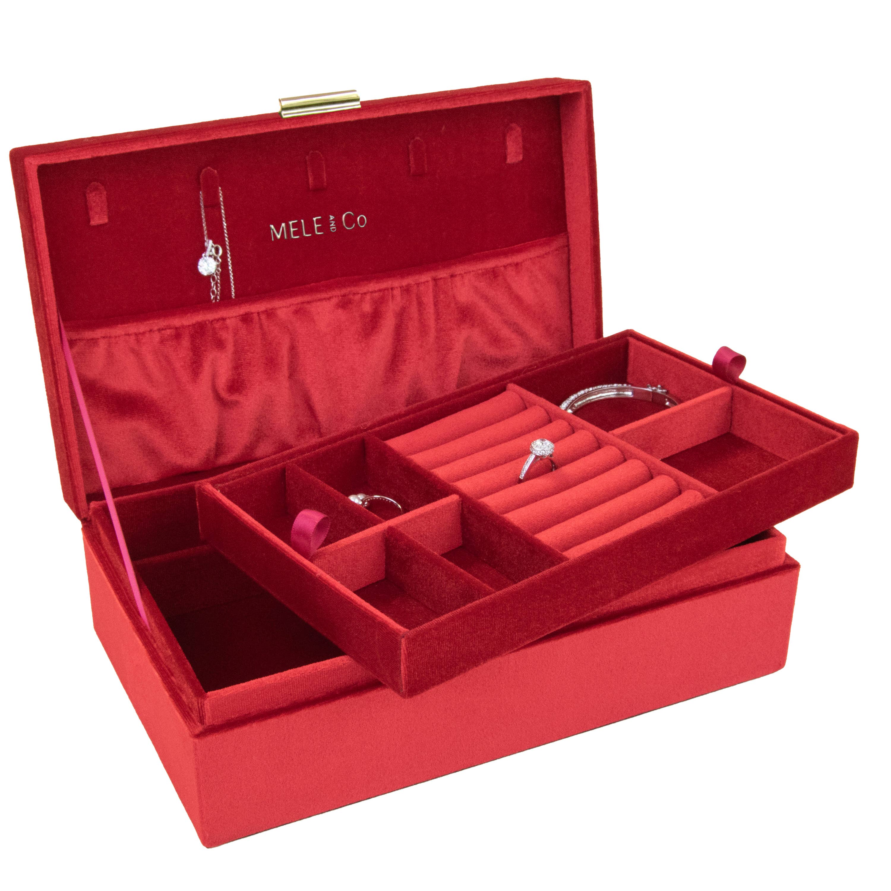 Mele and Co - Wholesale Jewelry Box/Organizer - Mele and Co Jewel Velvet Jewelry Box6