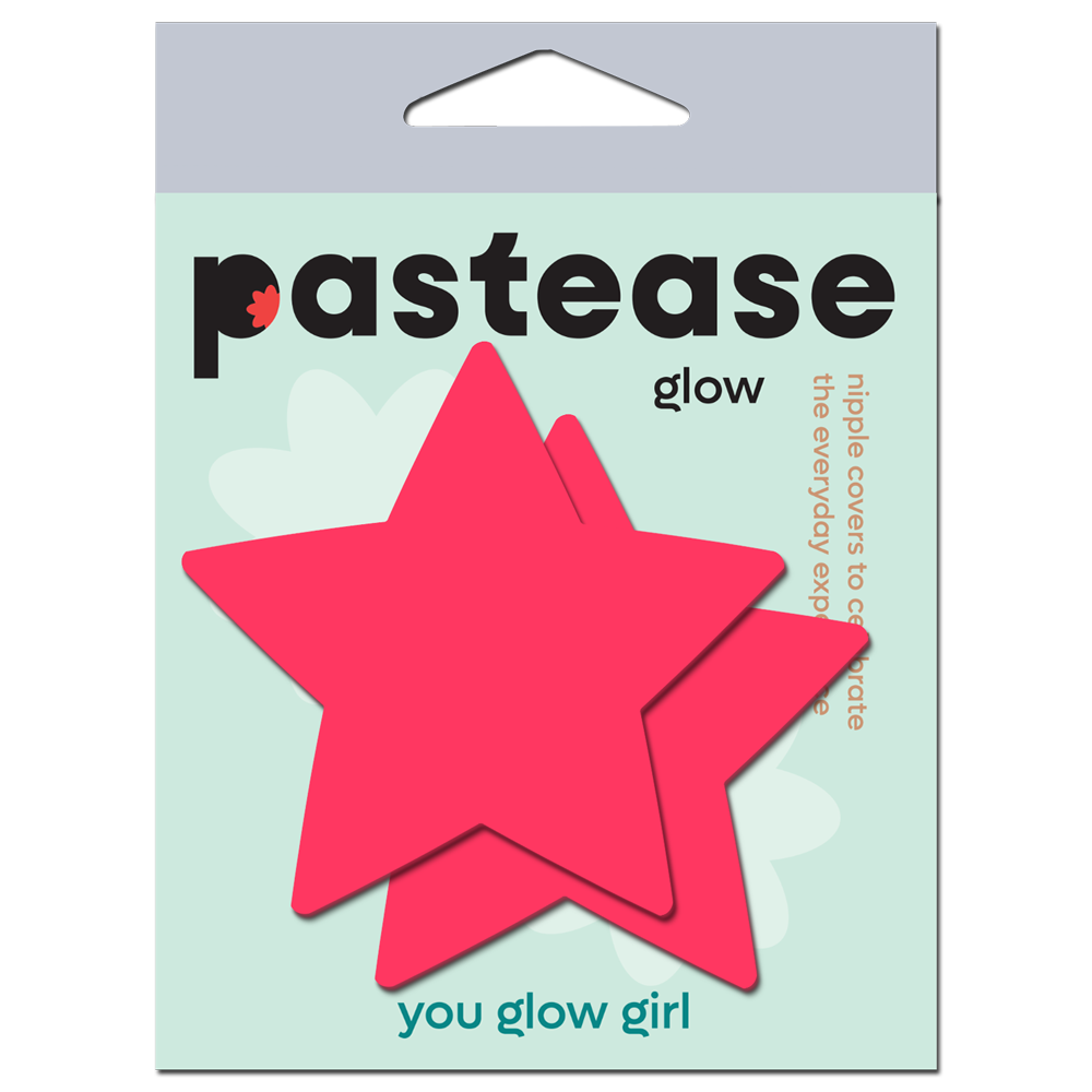 Pastease® - Wholesale Nipple Pasties - Women's - Star: Glow-in-the-Dark Neon Star Pasties Nipple Covers17