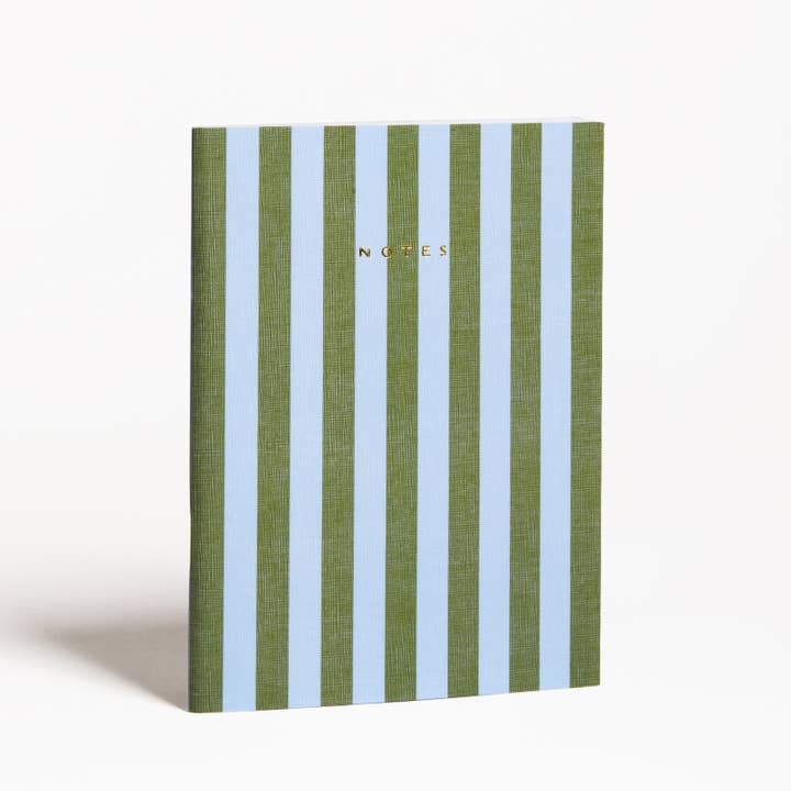 Abigail Jayne Design - Wholesale Notebook - Grass Stripe 6" x 8" Notebook | Pads, Planners & Journals