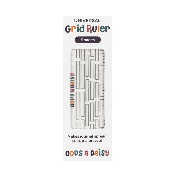Oops a Daisy UK Ltd – wholesale Stencil/craft die – Universal Journal Grid Ruler - Spaces0