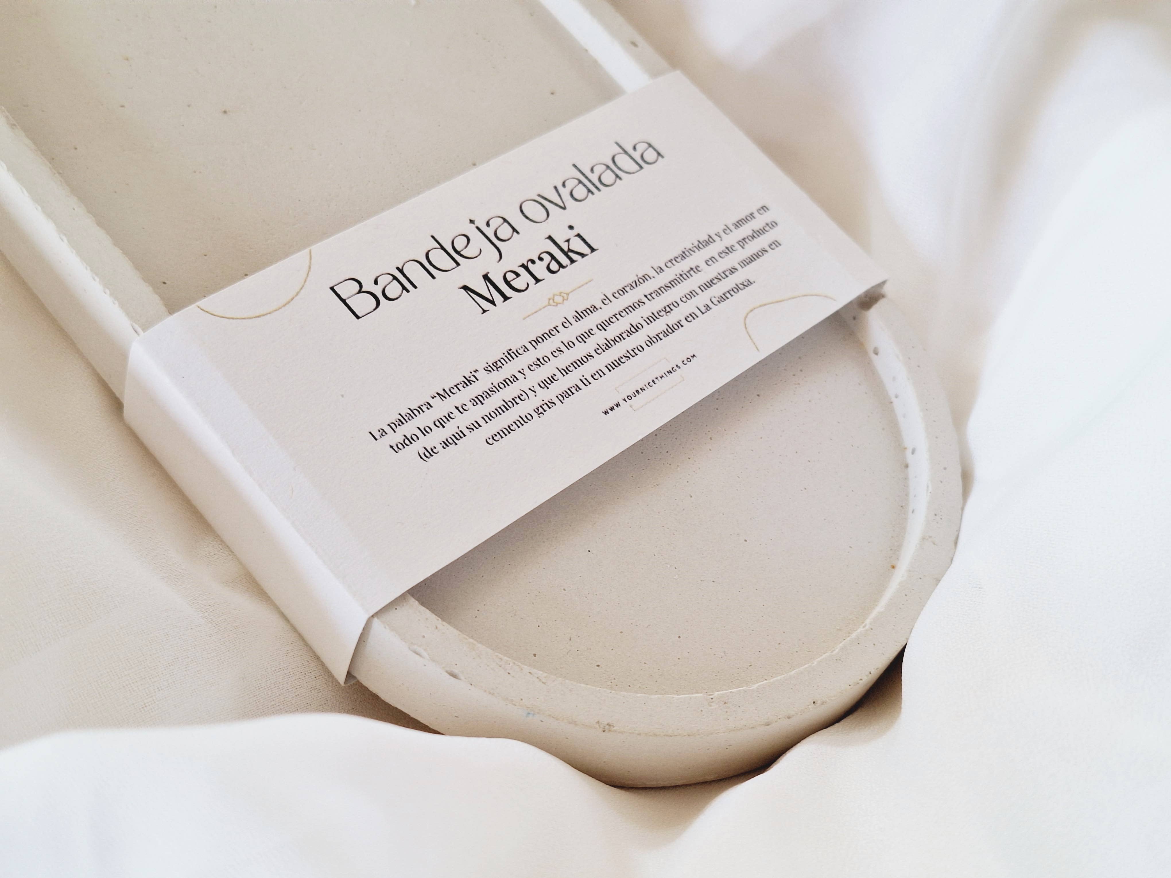 Your Nice Things - Candles - - Wholesale Decorative Tray - Oval grey cement tray1