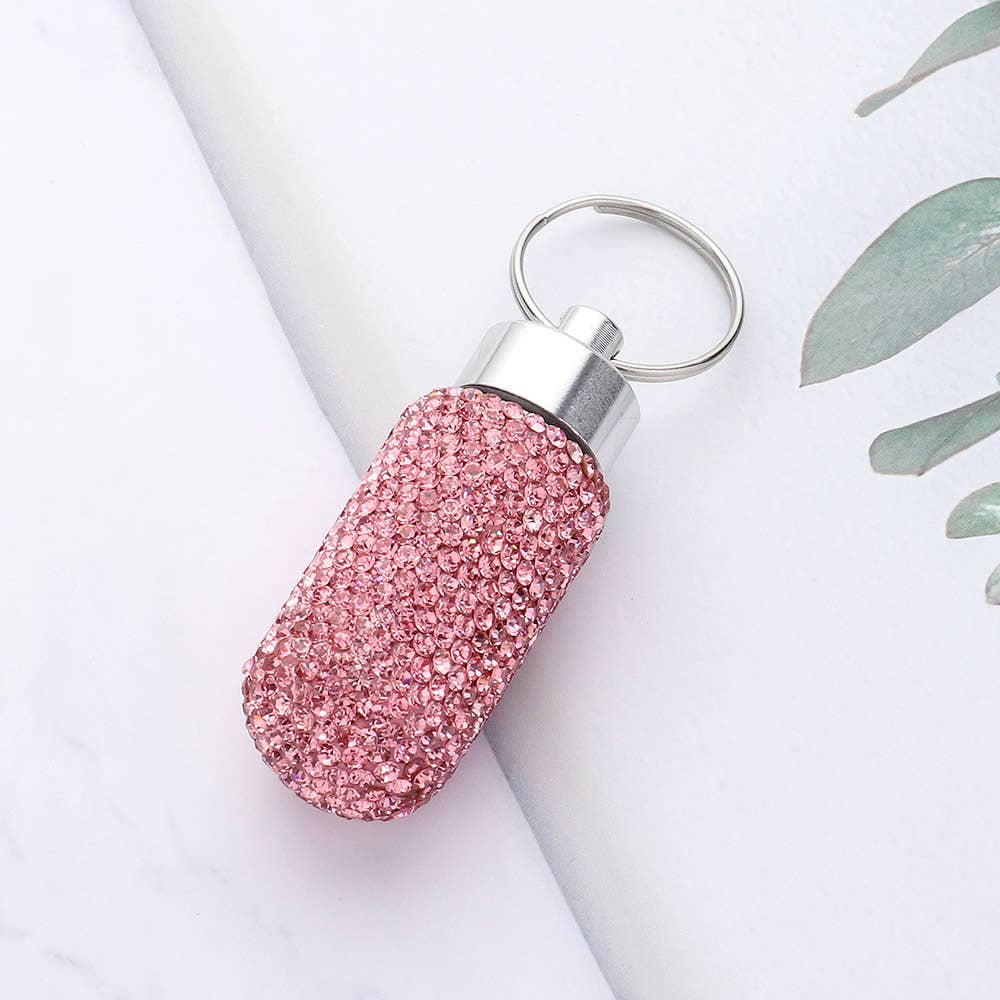 Sensibling Corp. - Wholesale Keychain - Women's - Bling Mini Pill Case Keychain
6