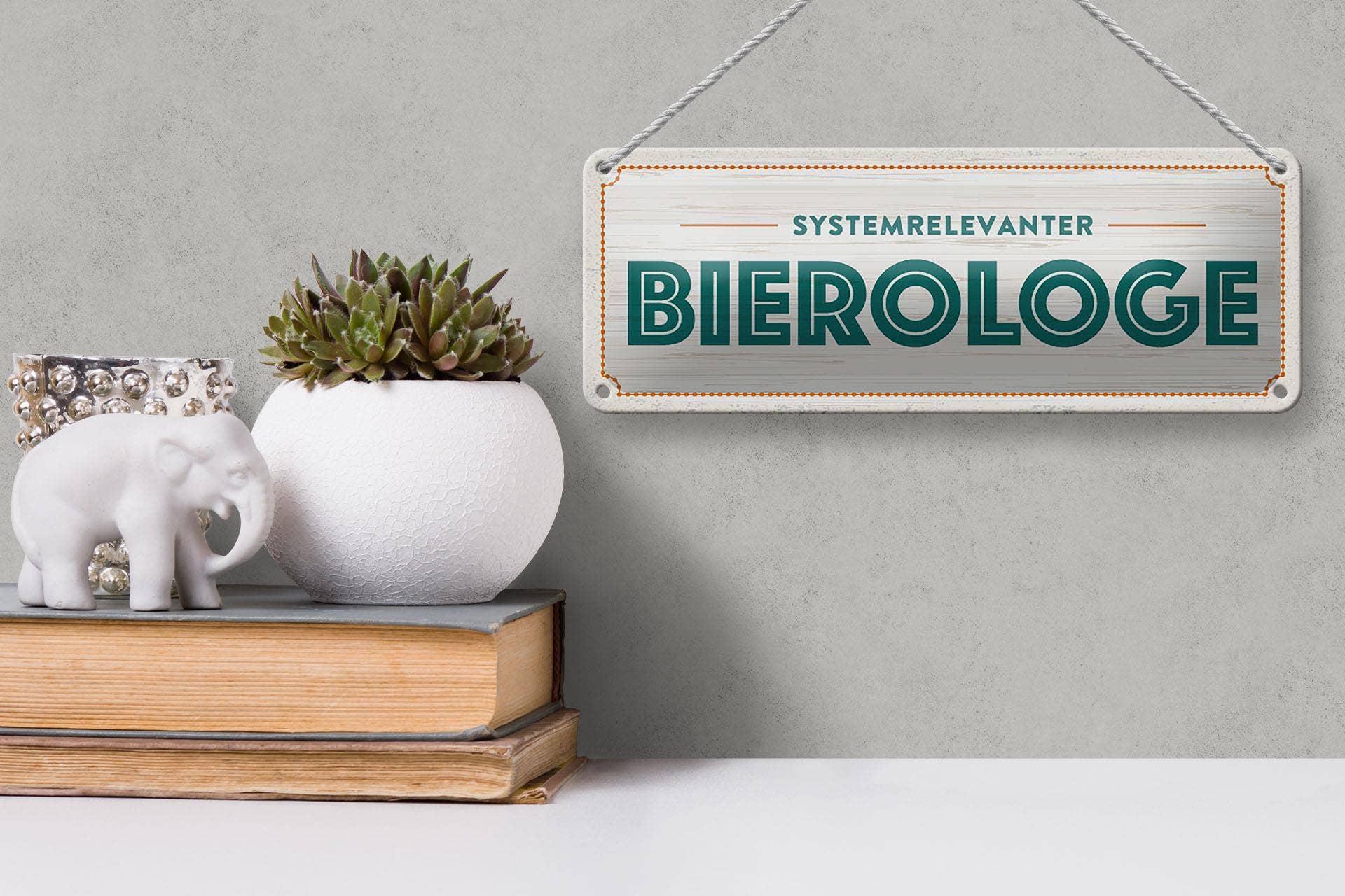 Femer - Wholesale Sign - Alcohol metal sign 27 x 10 cm system-relevant Bierologist decorative sign3