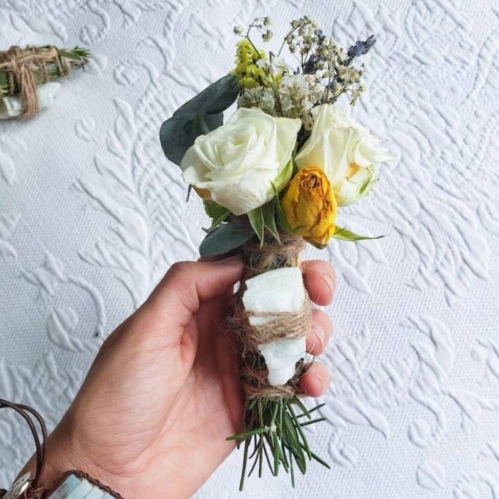 CharlieHaze - Wholesale Sage Bundle - Aquamarine Smudge Stick