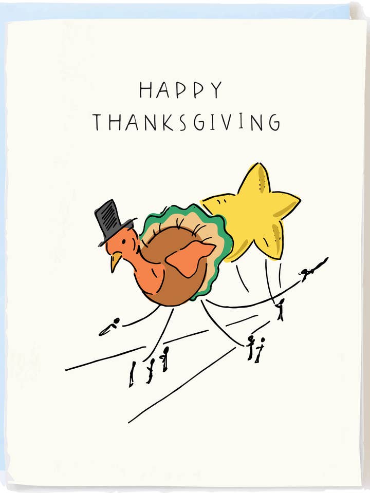 Thanksgiving Day Parade Card – Festive Holiday Greeting for wholesale by Pop + Paper