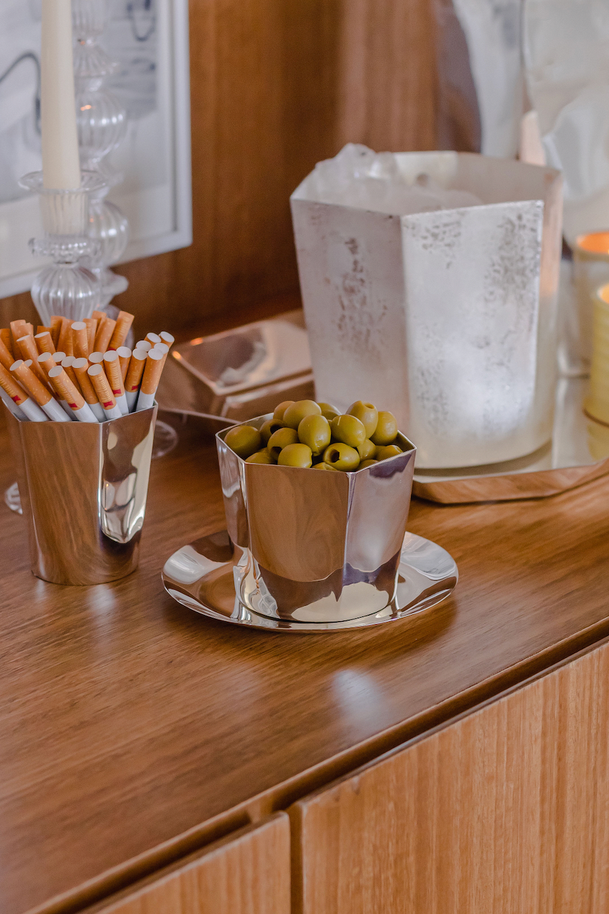 ESENCIAL HOGAR - Wholesale Ice Bucket - Hexagon Silver-Plated Ice Bucket4