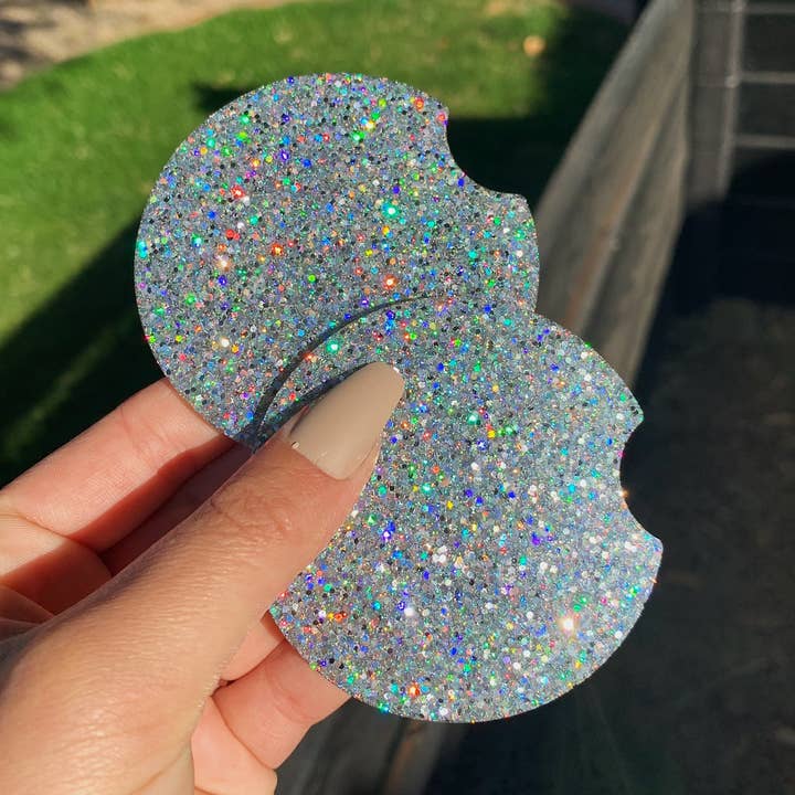 Winter Resin Car Coaster, Cupholder Coaster — Set van 2 voor wholesale door Nony Design Company