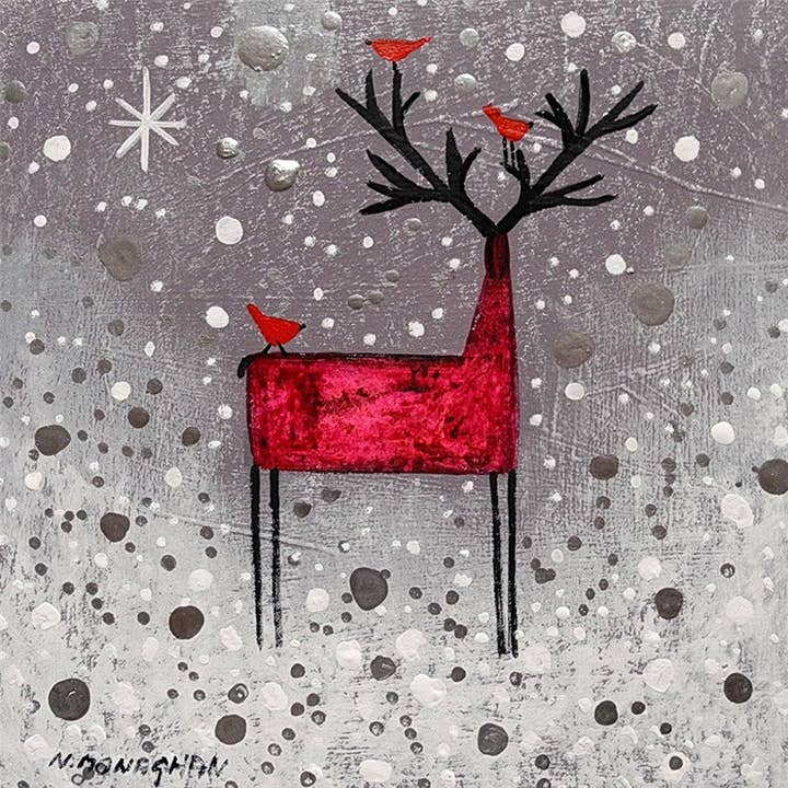 Carte de vœux Cerf d'hiver pour la vente par Natural Partners Limited