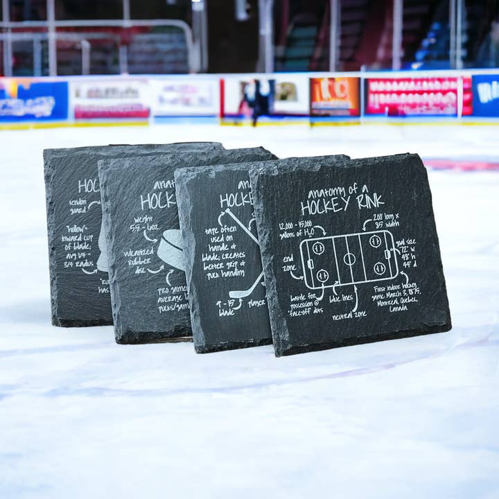 Hockey Anatomi Skiffer Underlägg för wholesale av Simple Gift Co