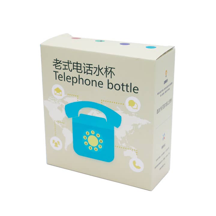 Cap Zone – wholesale Water bottle – Retro Telephone Sippy Straw Travel Water Cup4