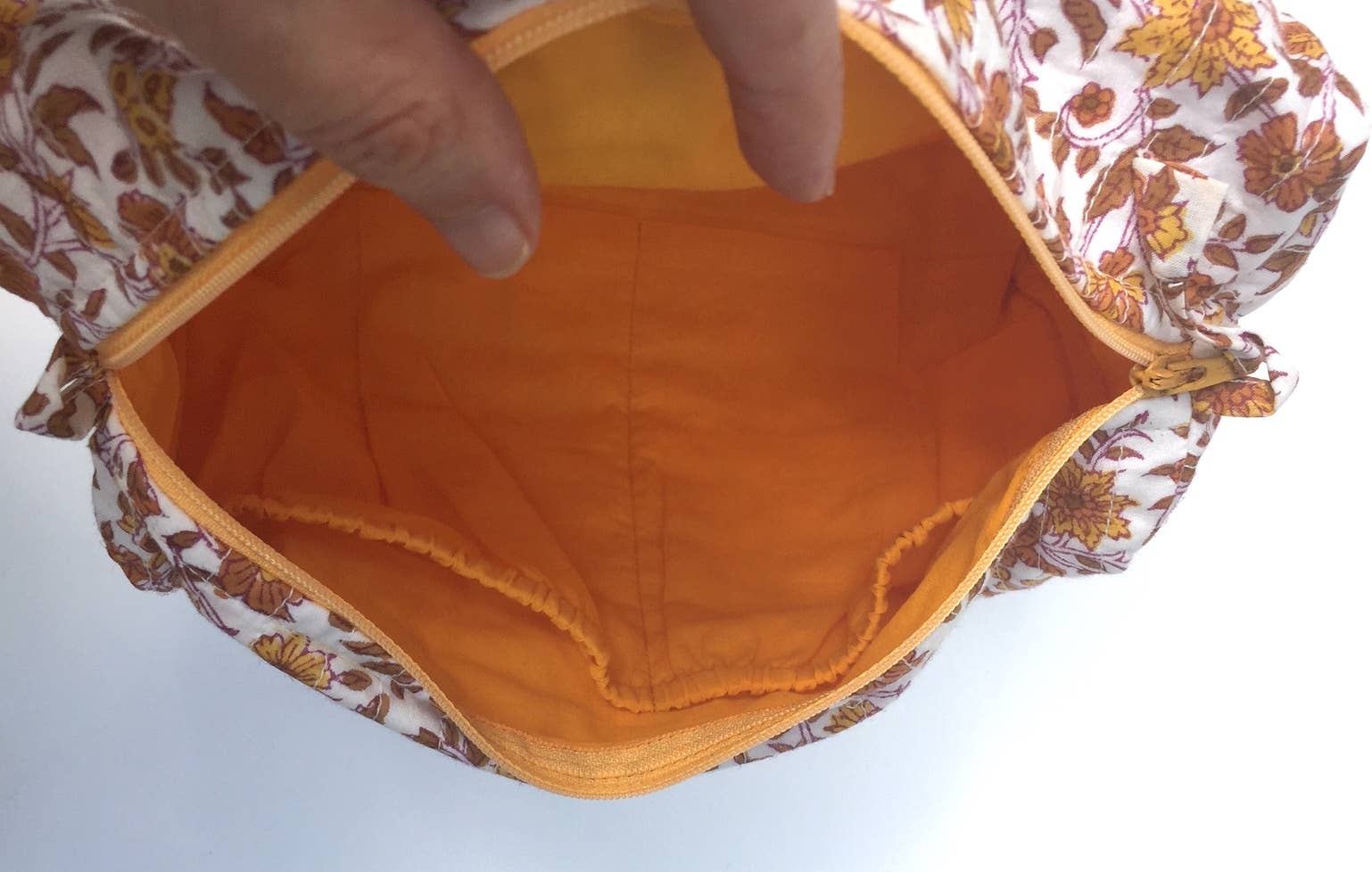 Mehera Shaw - Wholesale Makeup/Cosmetic Bag - Cosmetics Bag - Quilted Hand Block Print Cotton2