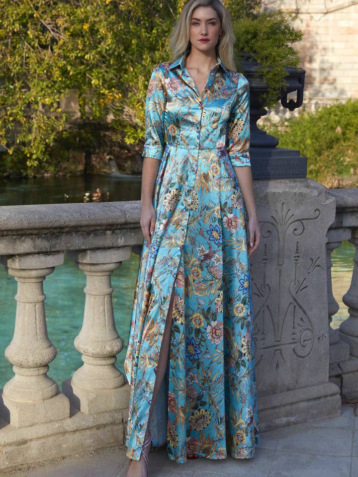 Abito lungo LUGO disponibile in diversi colori per la vendita all'ingrosso da parte di CEYLAN BCN