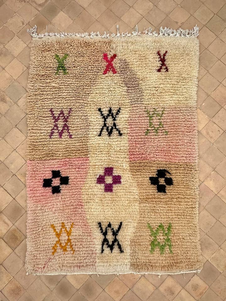 TIZIRI Boujad Tapijt | 140 x 100 cm voor wholesale door SOUK in the CITY