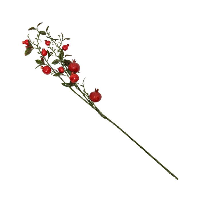 Jacobson - Wholesale Christmas Decoration - 32"L Pomegranate Spray Branch1