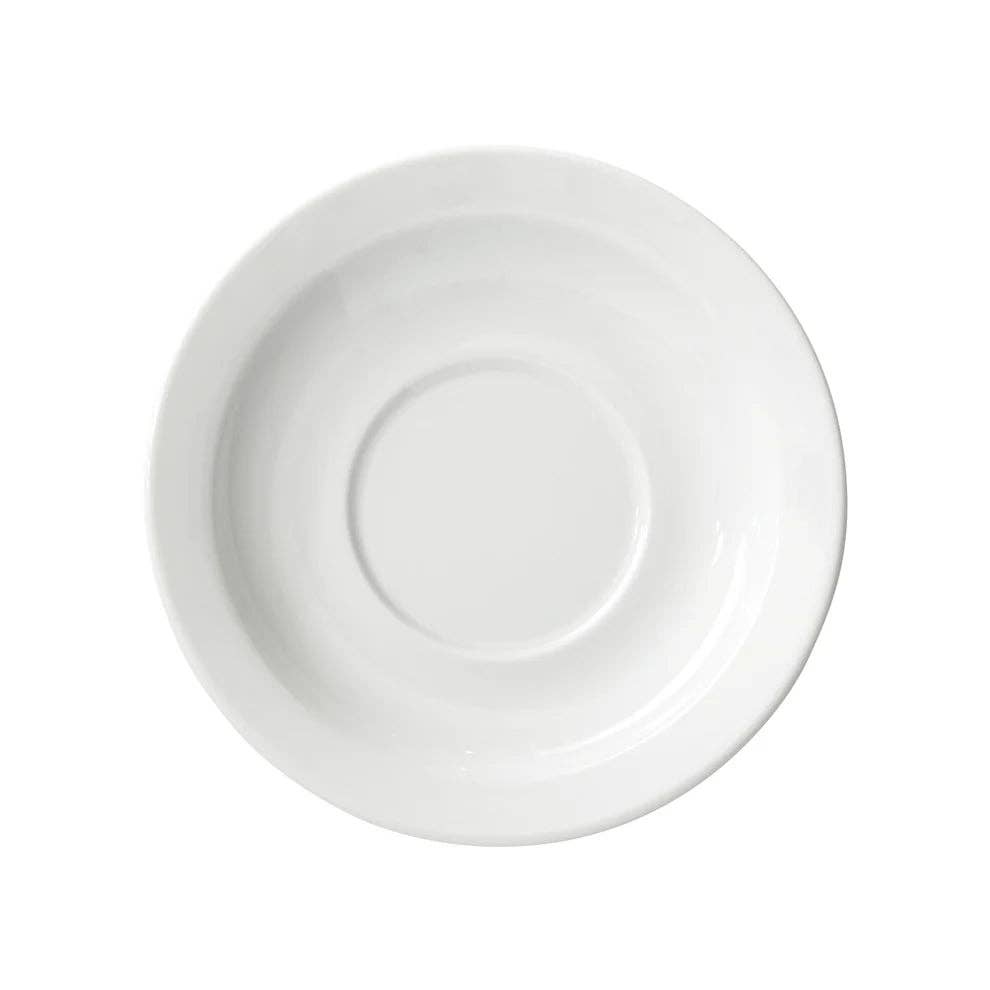 EcoQuality - Wholesale Saucer - BSR-558NR, 3 Doz/Case Birkhall 5-5/8" White Porcelain Saucer, Narrow Rim0