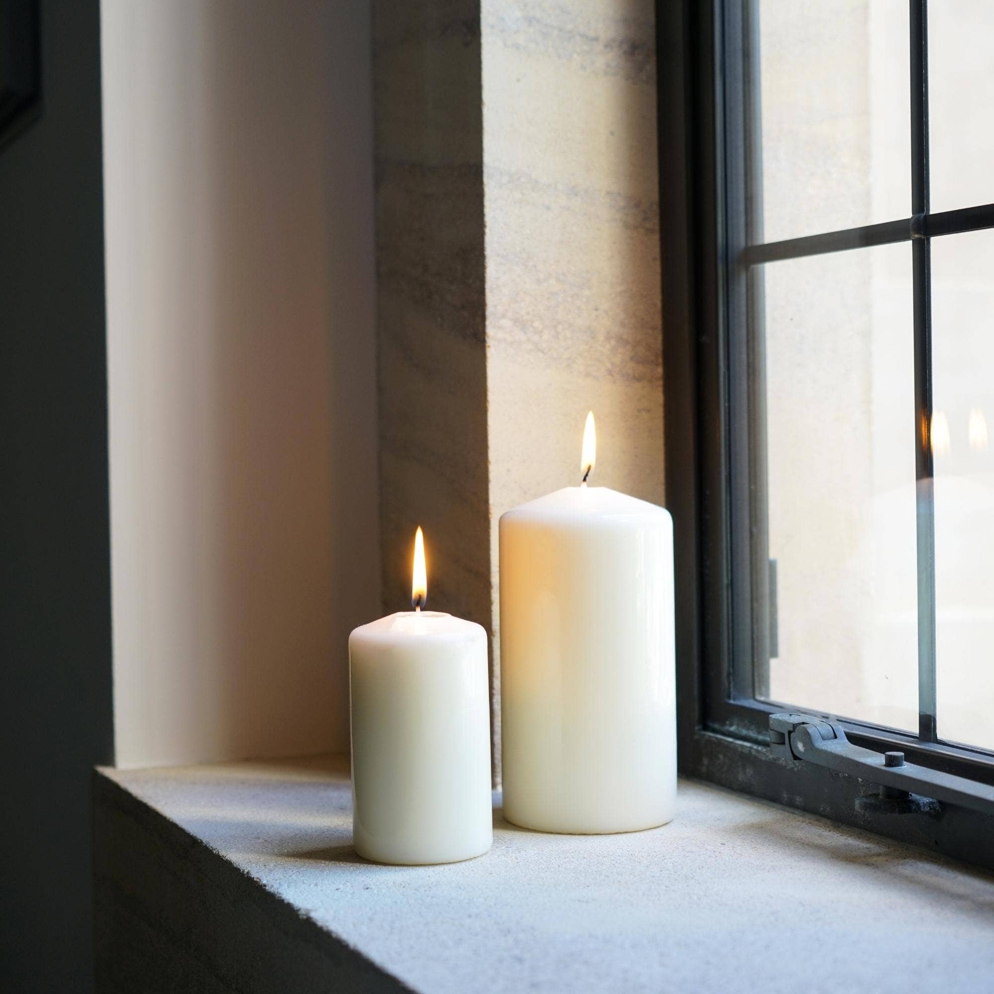 Ivyline – wholesale Pillar candle – Ivory Indoor Non-Drip Pillar Candle (various sizes)3