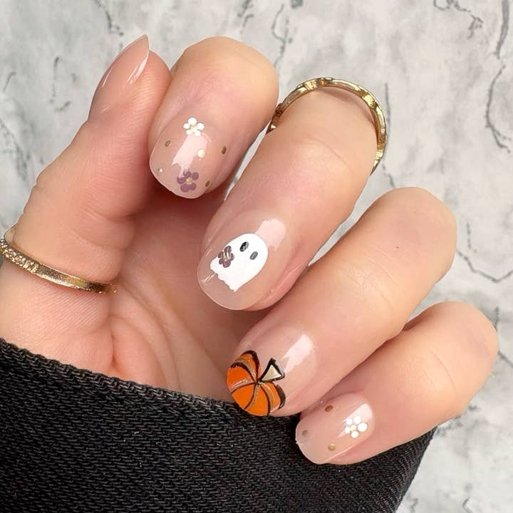 Jardín de Otoño Corto Redondo para venta al por mayor de Doobys Nails