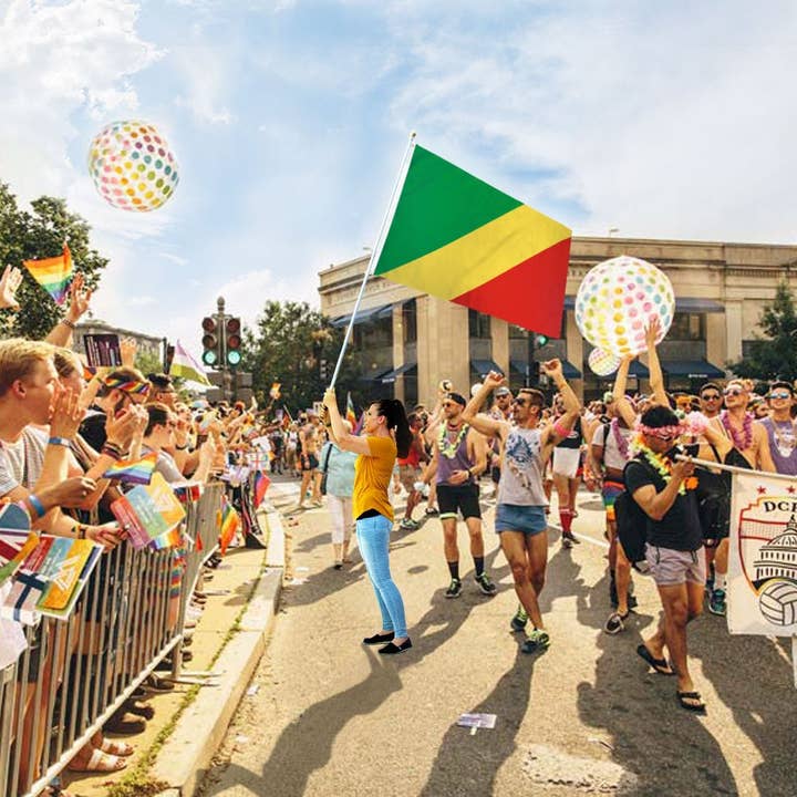 Flags Importer - Wholesale Flag - Congo Republic Flag 3x5ft Poly2