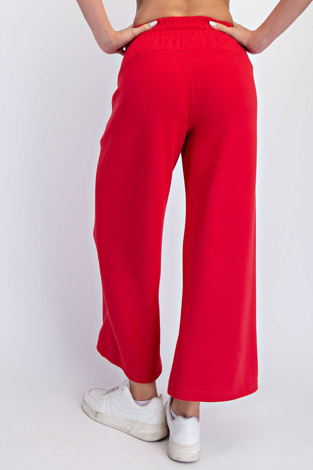 Peace Love Line - Wholesale Pants - Women's - PL9595 - MODAL SCUBA CROPPED WIDE PANT12