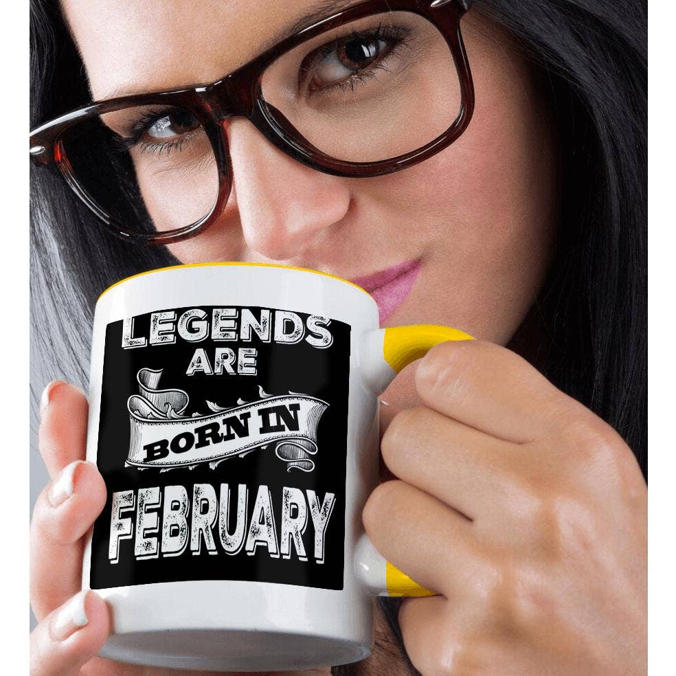 3dRose - Wholesale Coffee Mug - 3dRose, Legends are born in February., Mug1