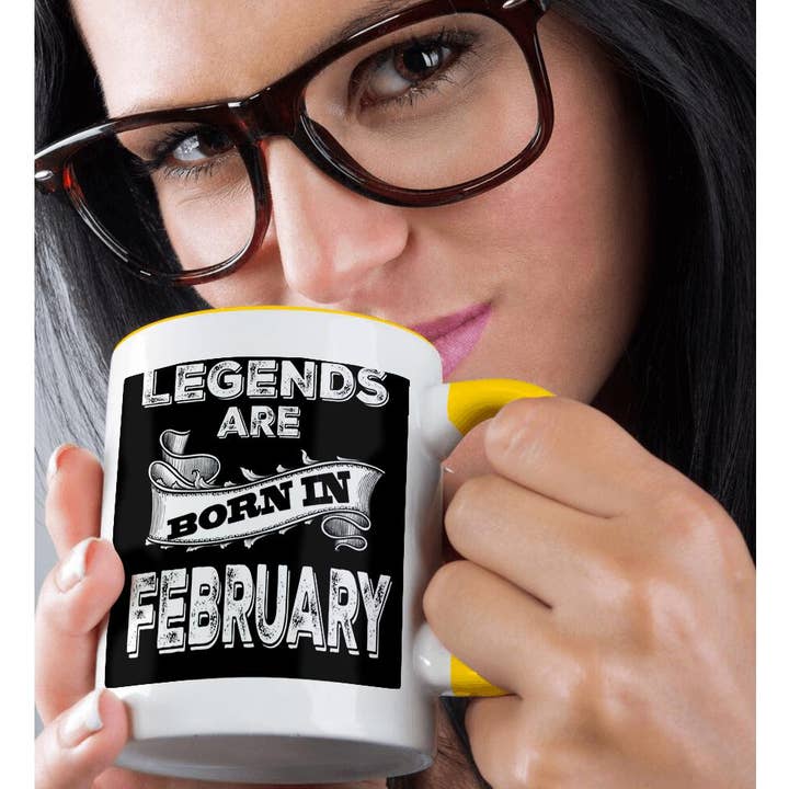 3dRose - Wholesale Coffee Mug - 3dRose, Legends are born in February., Mug1