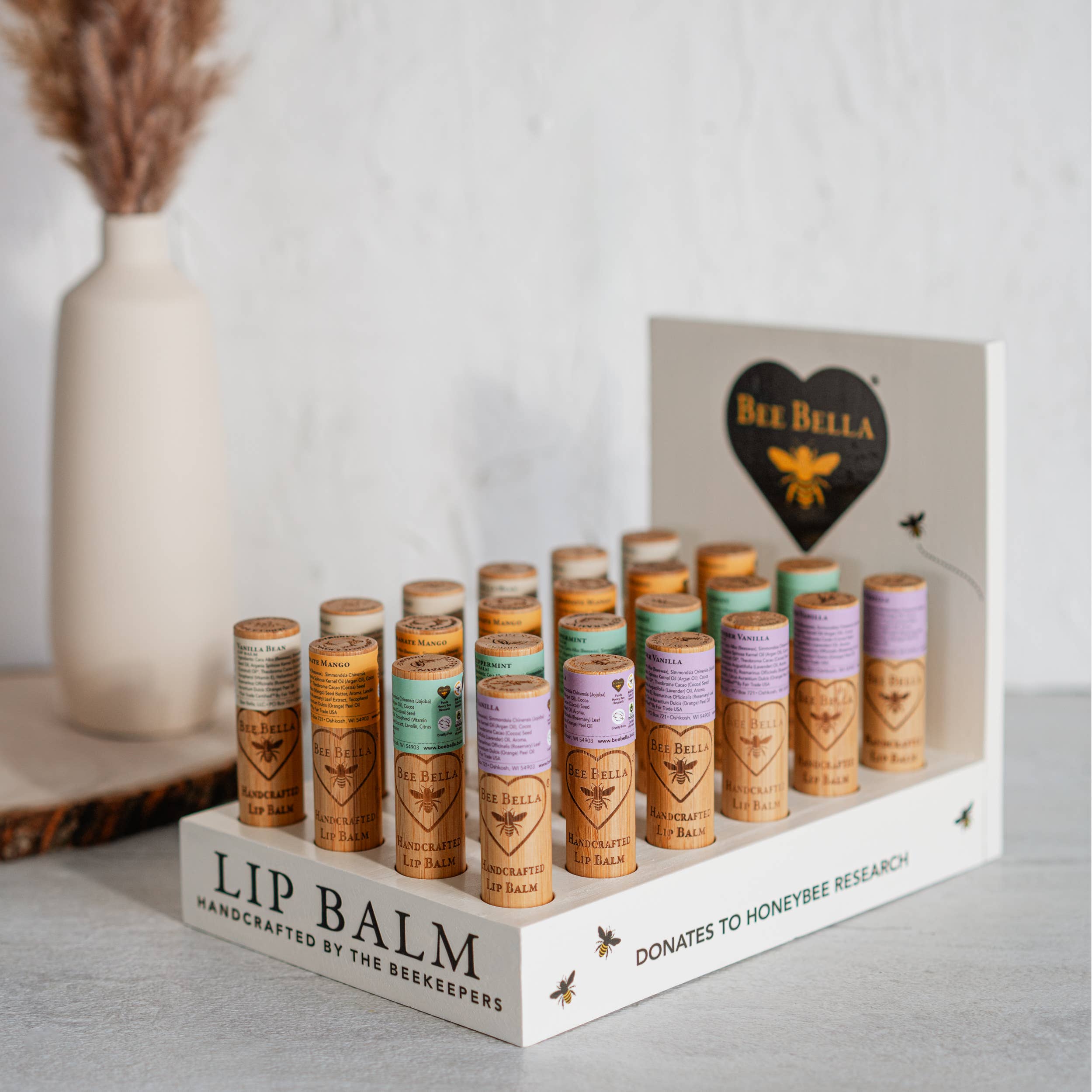 Bee Bella - Wholesale Lip Balm - Lip Balm Table Top Display 24 (Not Filled)3