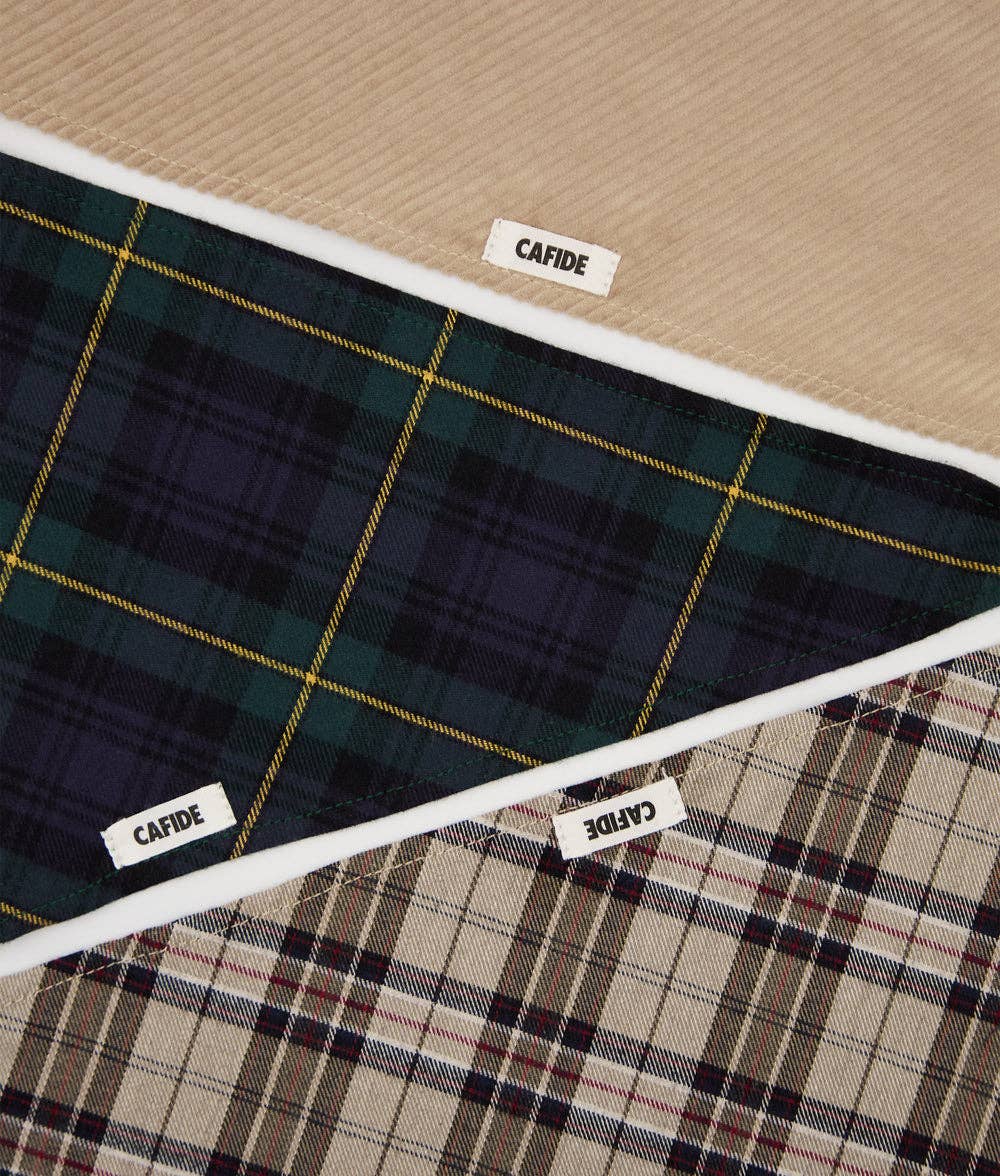 CAFIDE - Venta al por mayor Bandana - Perros - Bandana Perro Diseño Tartán Windsor, Nata1