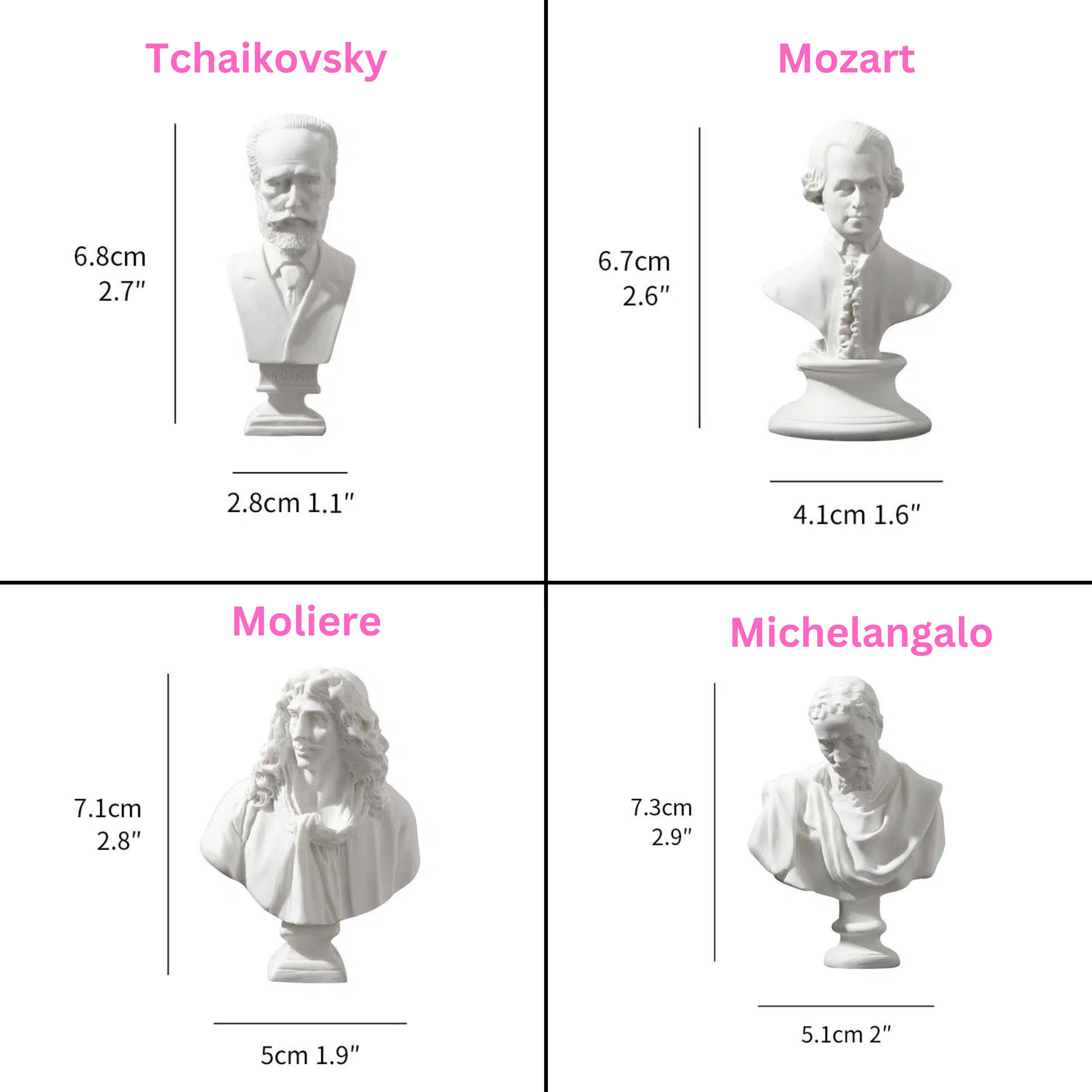 Magnifique Hearts - Wholesale Decorative Figurine - Miniature Greek Busts - Intricately Carved20