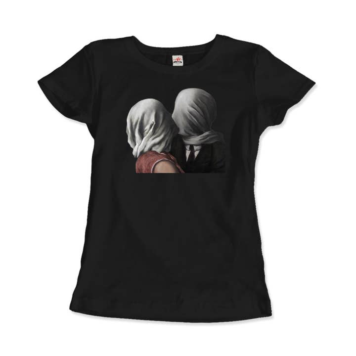 Rene Magritte The Lovers II (1928) Artwork T-Shirt for wholesale by Art-O-Rama Shop