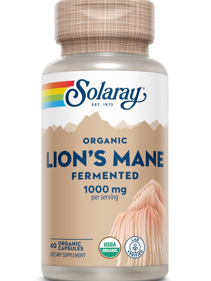 Fermented Lion's Mane Mushroom 1000mg for wholesale by Solaray