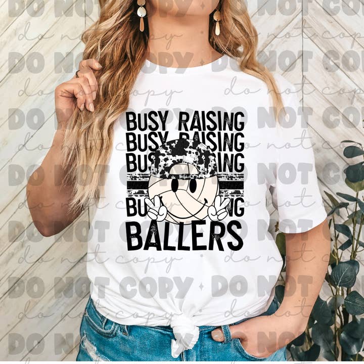 Busy raising ballers volleyball shirt for wholesale by KTD DESIGNS
