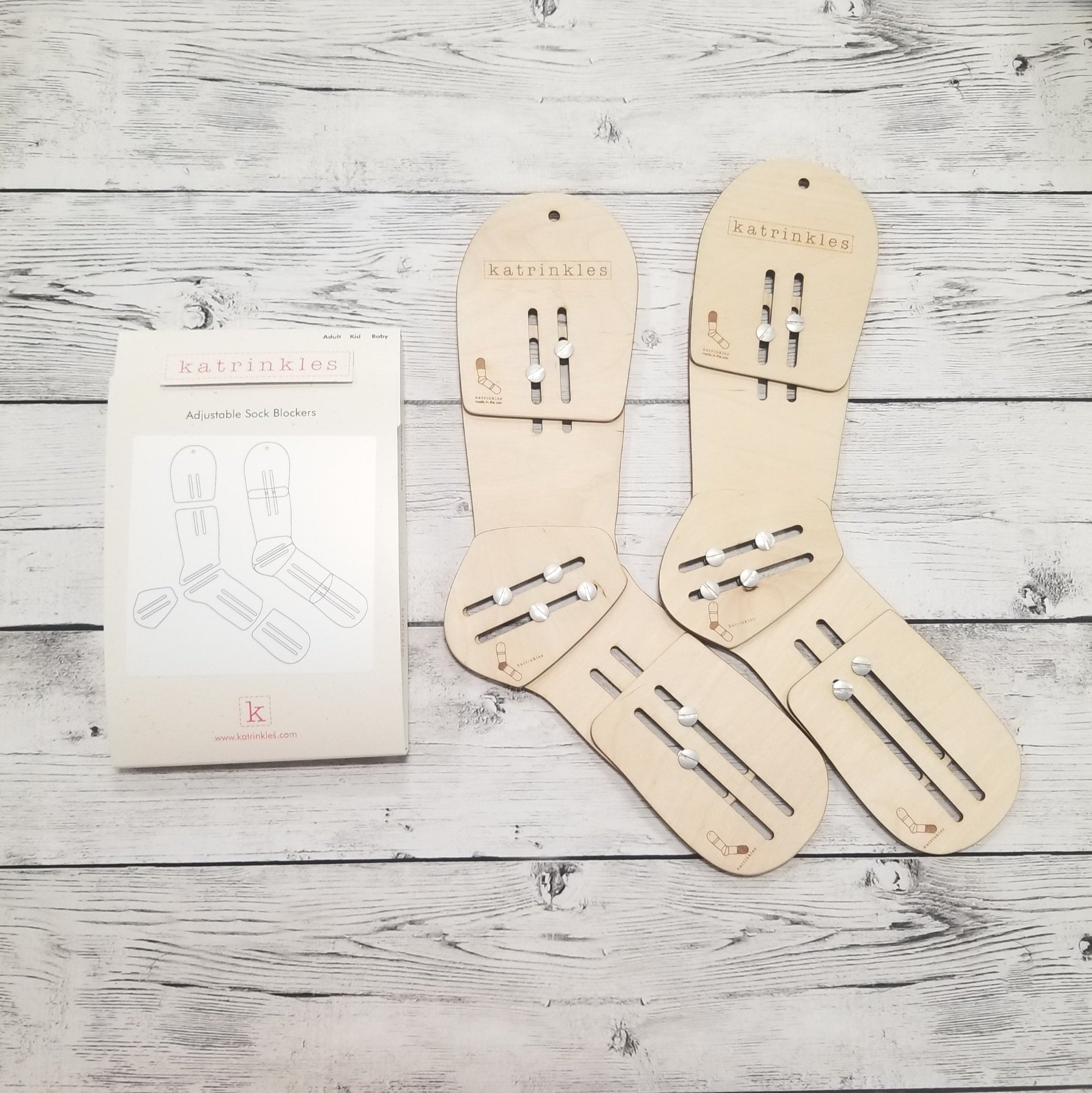 Katrinkles - Wholesale Knitting/Crochet Supplies - Adjustable Sock Blockers - Pair 1