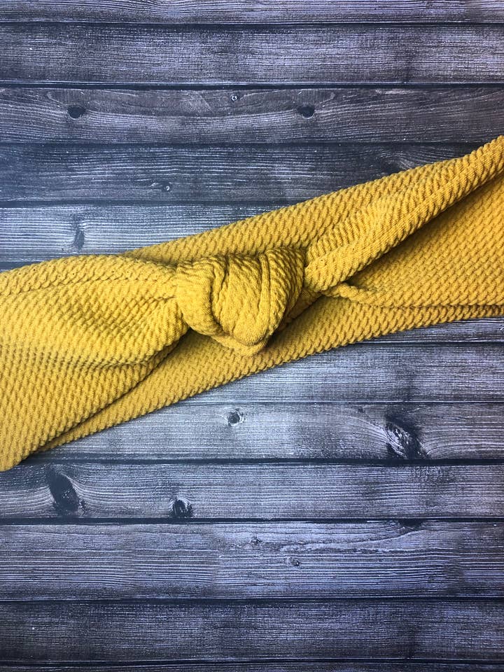 Mosterdhaarband voor wholesale door South Coast Sewn