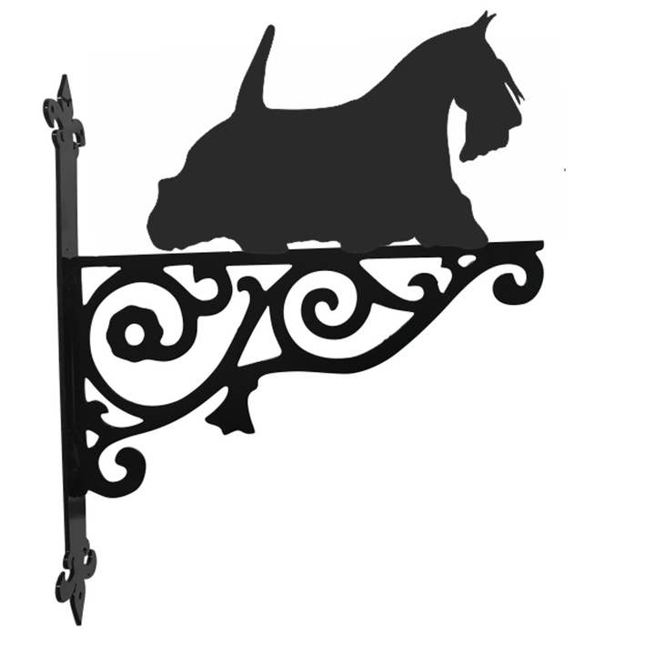 Support décoratif à suspendre Terrier écossais en mouvement pour la vente par Steel Images