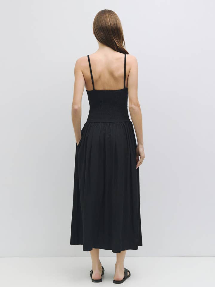 MOD REF - Wholesale Dress - Women's - The Marcella Dress | Smocked Fit and Flare Midi Dress