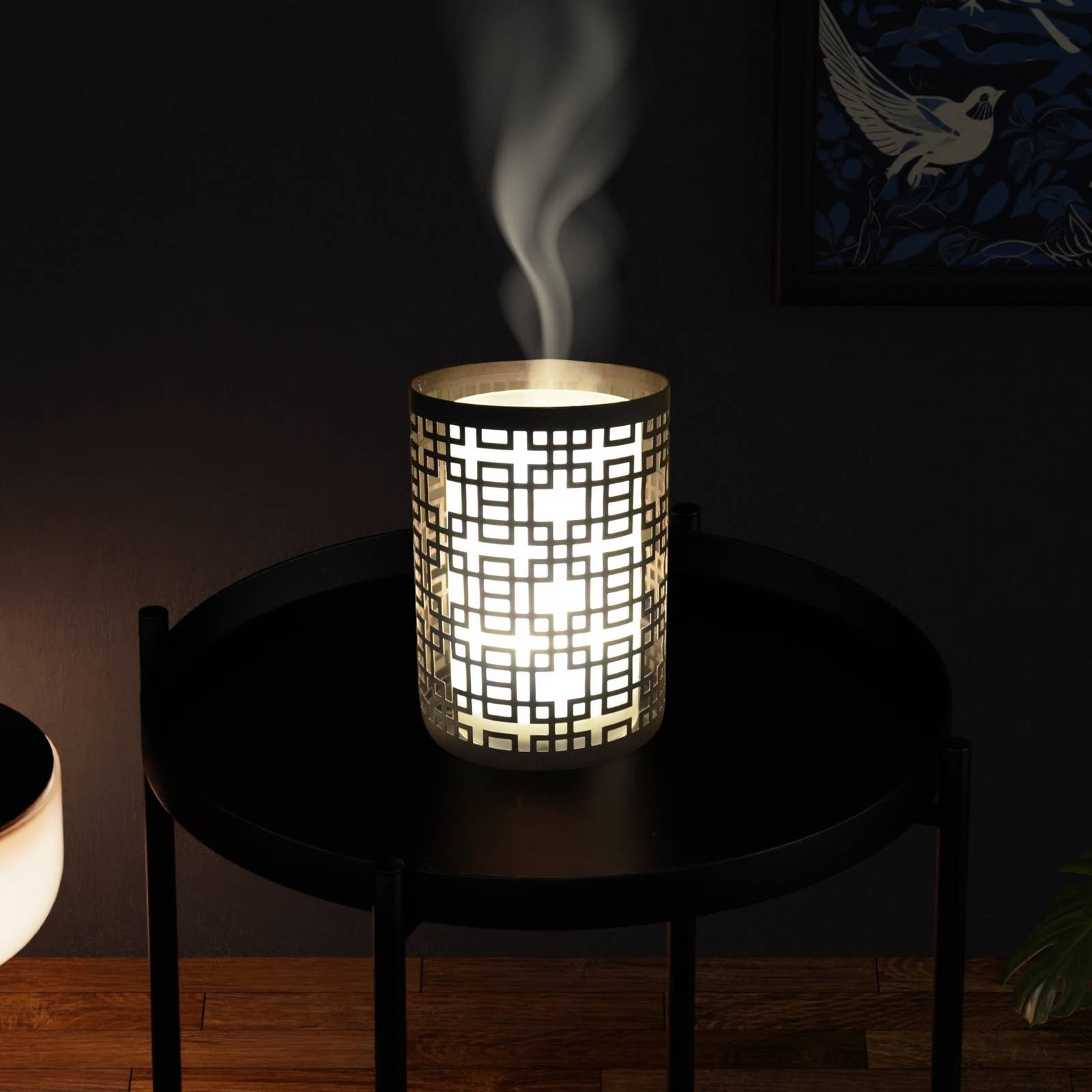 Zen'Arôme – Engroshandel Elektronisk diffuser – Vela diffuser i glas og metal med lysestageeffekt13