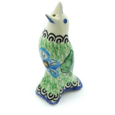 Polmedia Polish Pottery - Wholesale Decorative Figurine - Pie Bird 4" Whisper Of Elegance Theme UNIKAT0