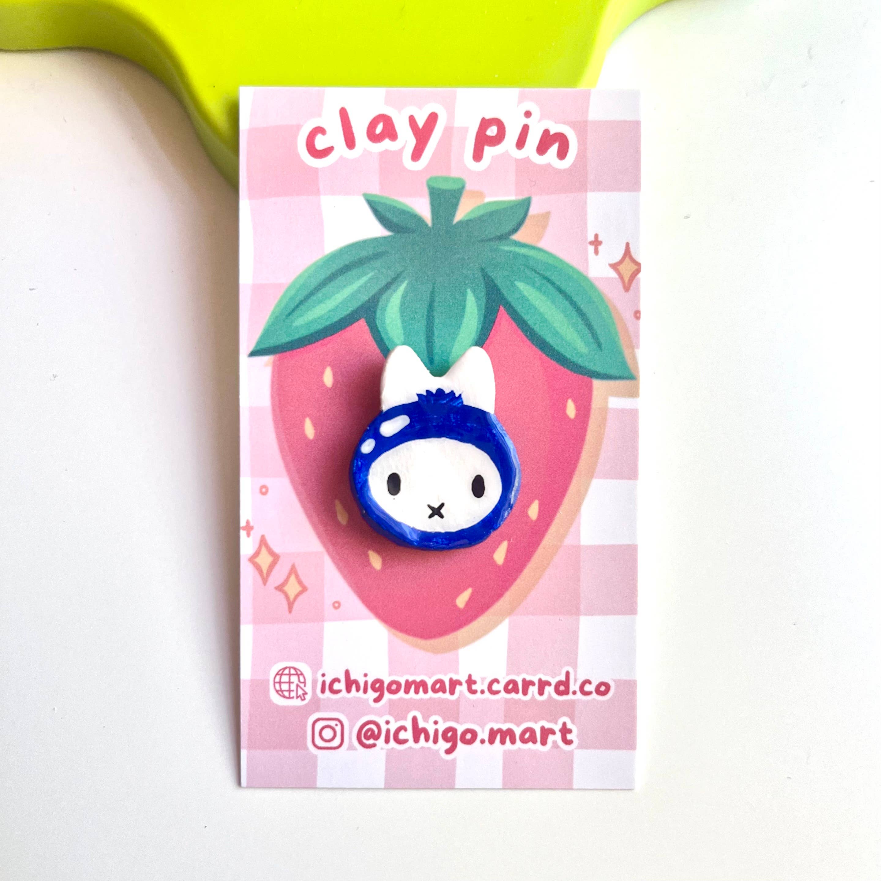 Ichigo Mart - Wholesale Lapel Pin/Button - Miffy Fruit Handmade Clay Pins2