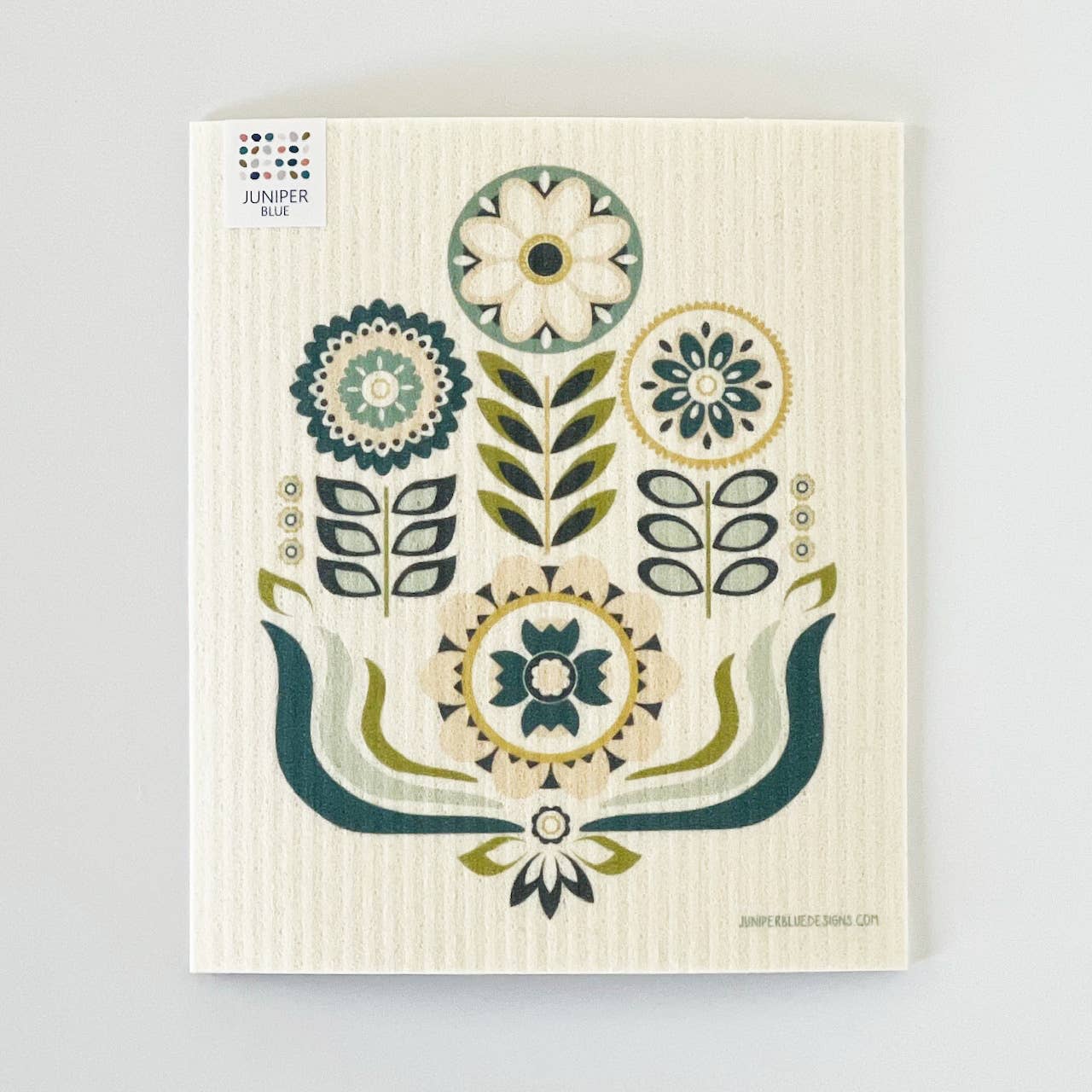 Juniper Blue - Wholesale Dishcloth - Fauna Swedish Dishcloth