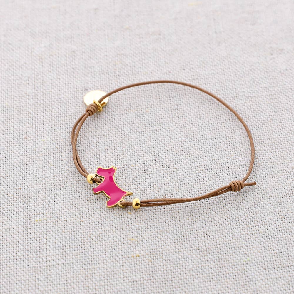 red Perrito Enamel Elastic Steel Bracelet for wholesale on Faire4