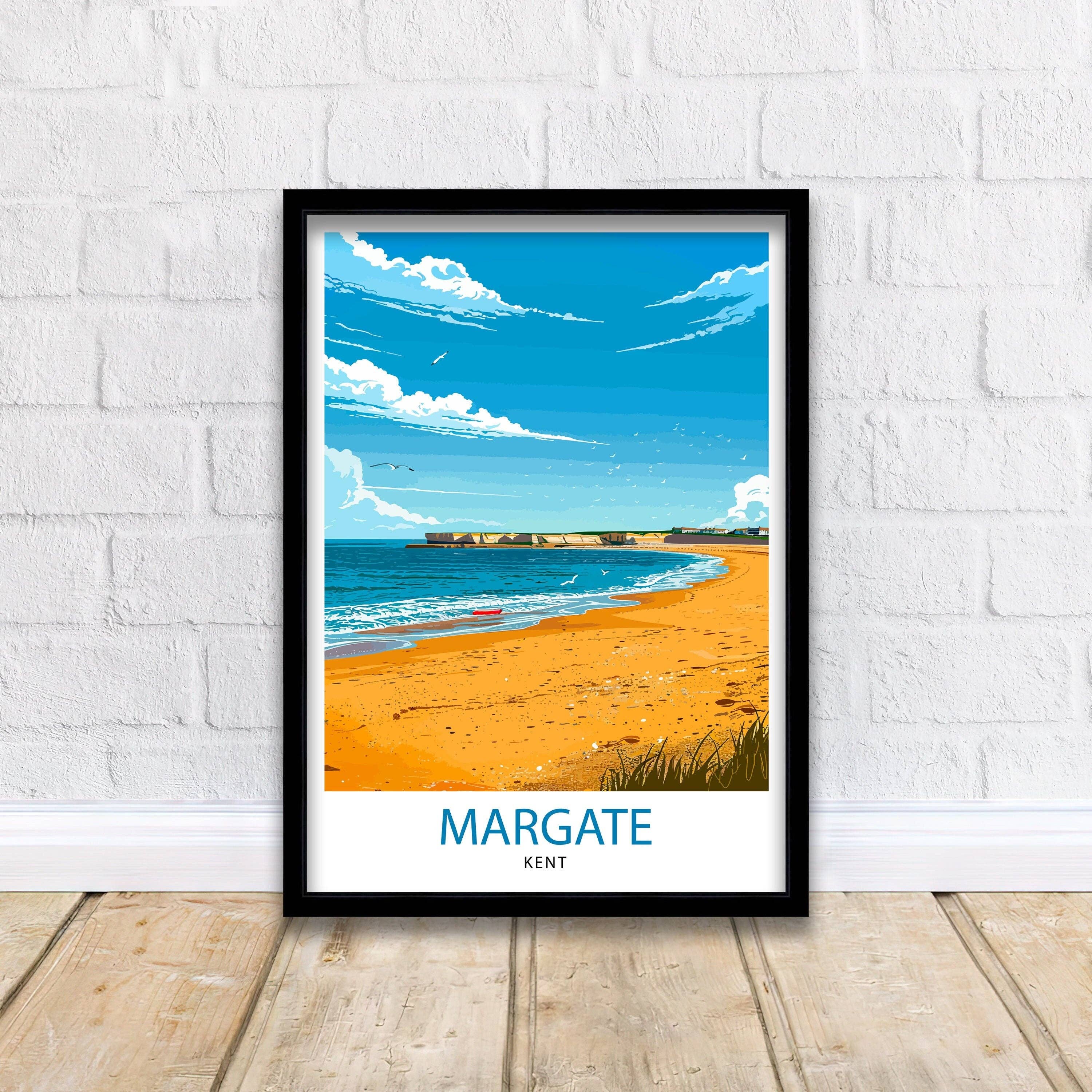 InkNPrintz – wholesale Art print – Margate Beach Kent Travel Poster