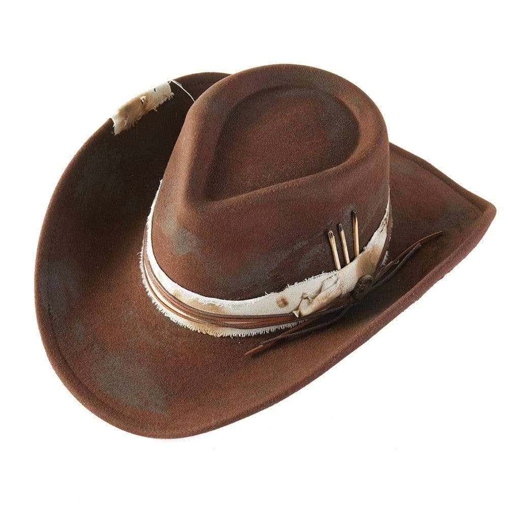 MiMi Wholesale - Wholesale Cowboy Hat - Women's - MH0277 Carrie Vintage Shapeable Cowboy/Fedora Hat3