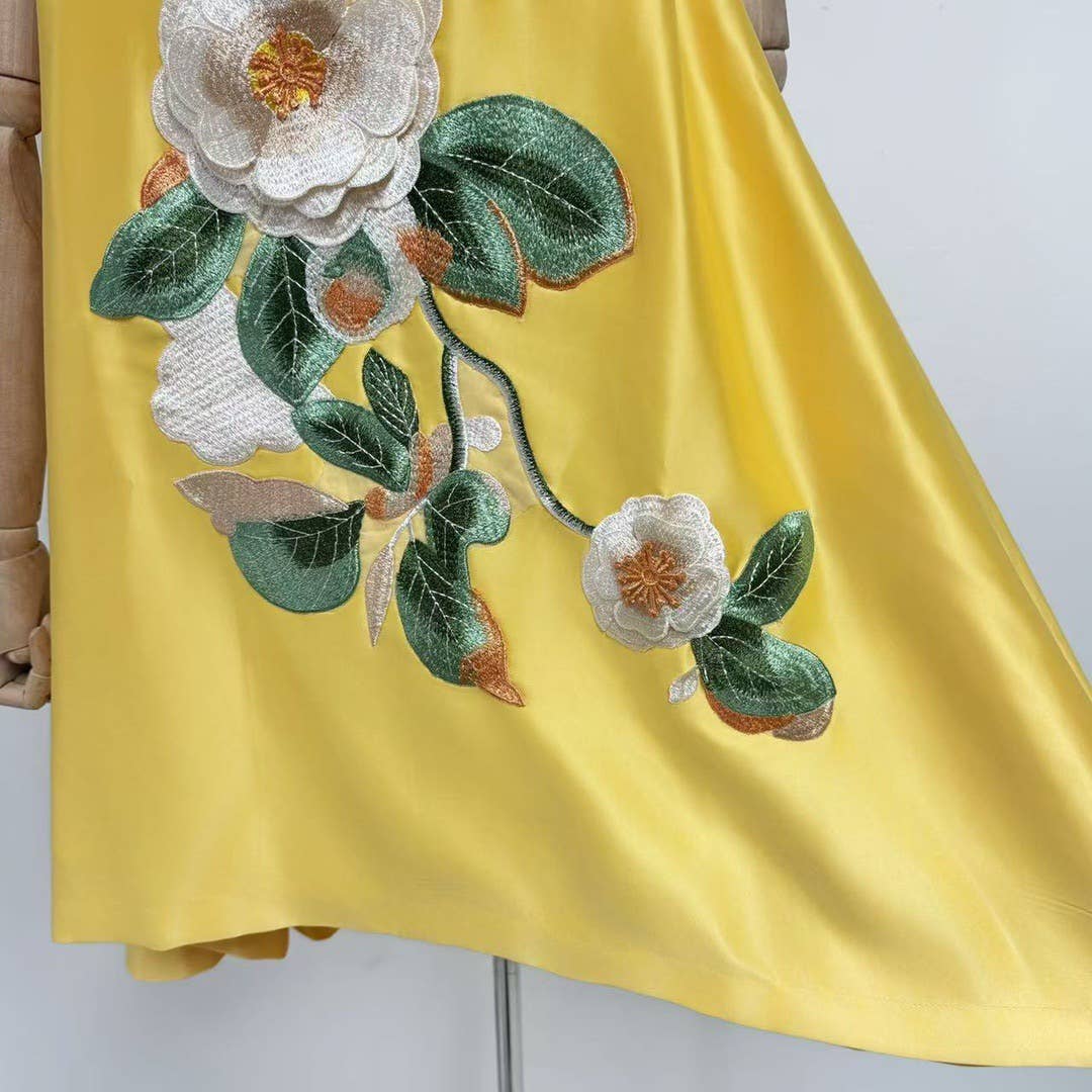 Productseeker - Wholesale Dress - Women's - DR685Y 3D Embroidered Backless Suspender Dress in Soft Pink8