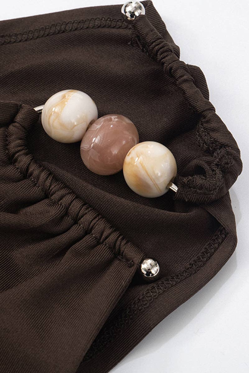 Mccolin - Vente Débardeur – femme - Débardeur asymétrique à perles.4