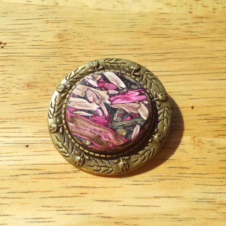 Handcrafted from Tumbleweed - Wholesale Brooch - Tumbleweed Antique Brass Brooch6