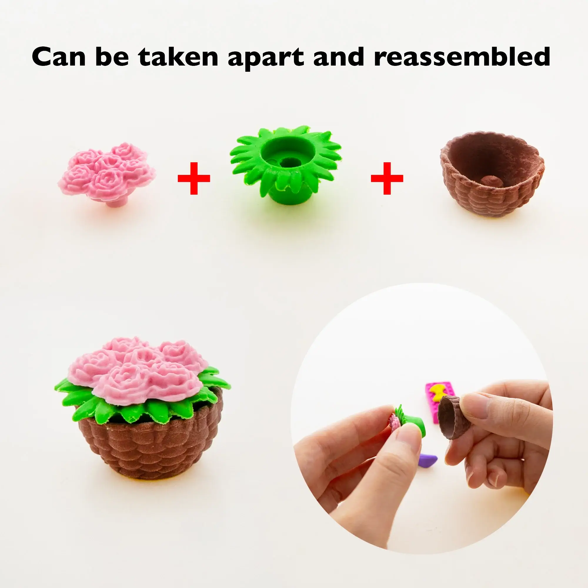 Luna Office Supply -  Everyday Essential – wholesale Eraser – Child – Princess Bash 3D Eraser Sets2