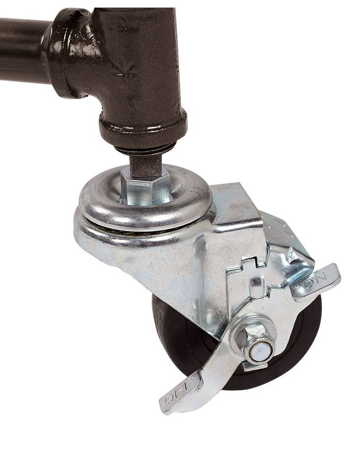 3" Locking Caster For Pipe Clothing Rack for wholesale by Store Supply Warehouse