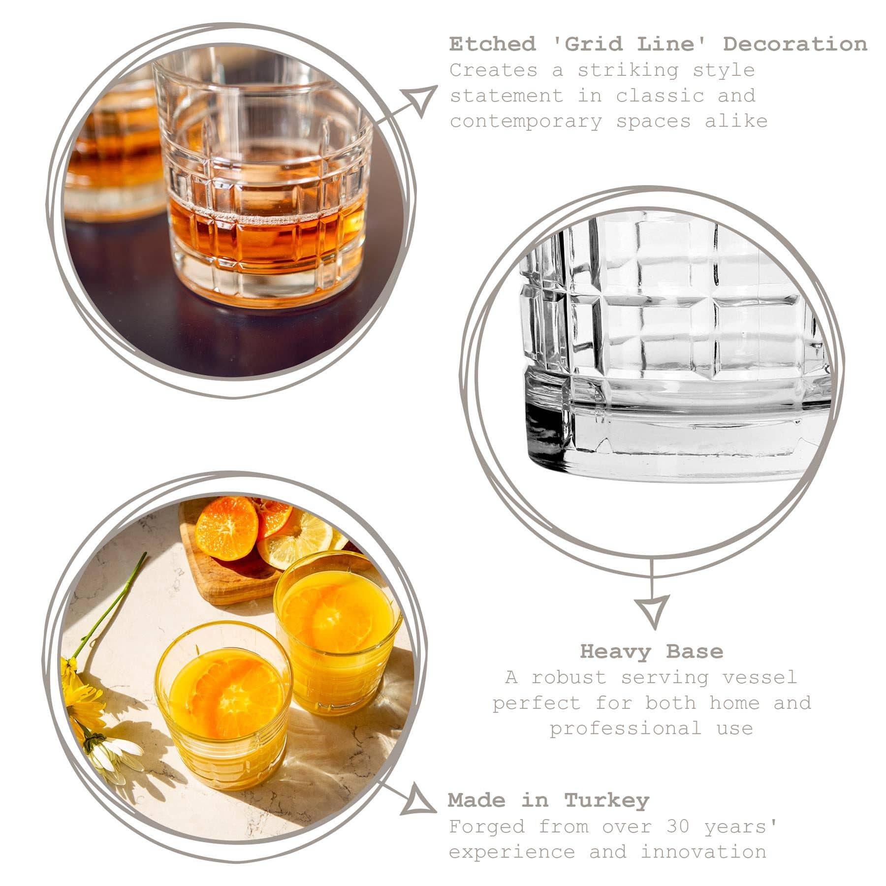 Rinkit Ltd – wholesale Cocktail/liquor glass – 325ml Brit Whiskey Glass - By LAV1