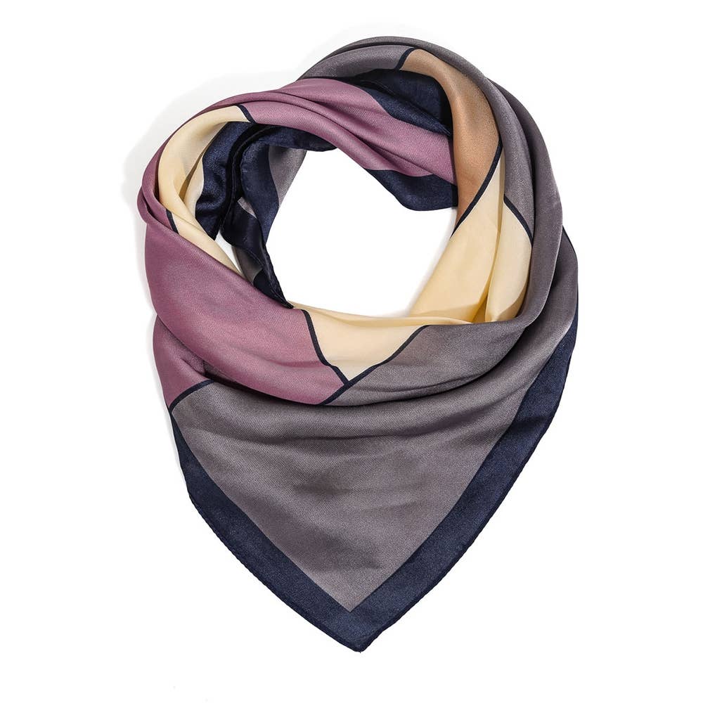 Collections by Fame Accessories - Wholesale Scarf - Women's - Lightweight Multi Color Square Bandana Scarf2
